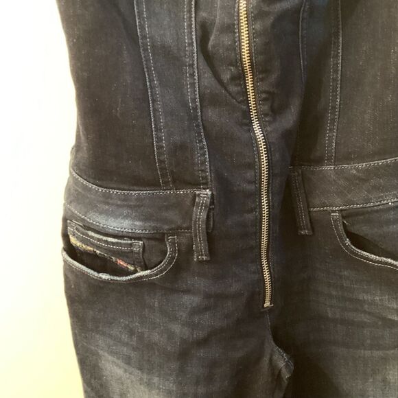 Diesel Navy Blue Jumpsuit – Women’s Size Small - Picture 7 of 14